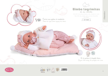 Dulces Sueños con Bimba Lagrimitas en su Camita de la Colección 'Classics - AntonioJuanDolls.com, reborns que emocionan