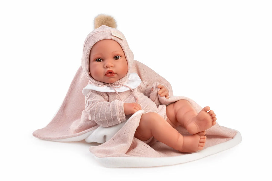 Muñecas Antonio Juan Recién Nacida Erika toquilla rosa 50440 (vista 2)