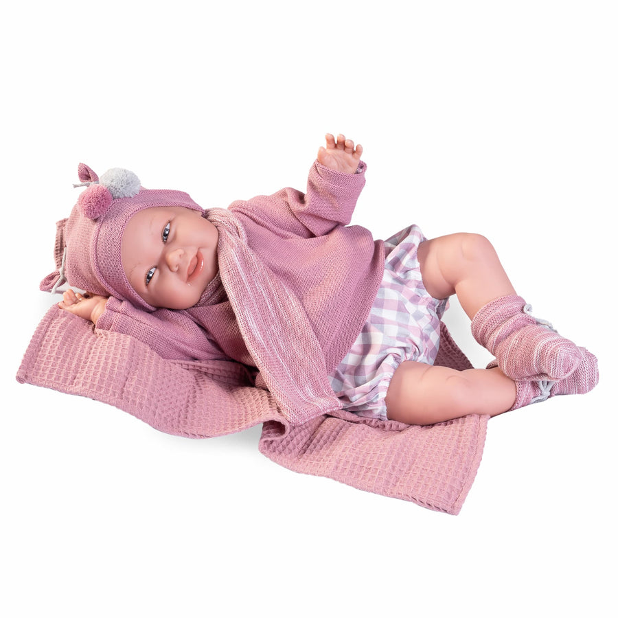 Conjunto completo muñeca Martina con mantita y accesorios Antonio Juan