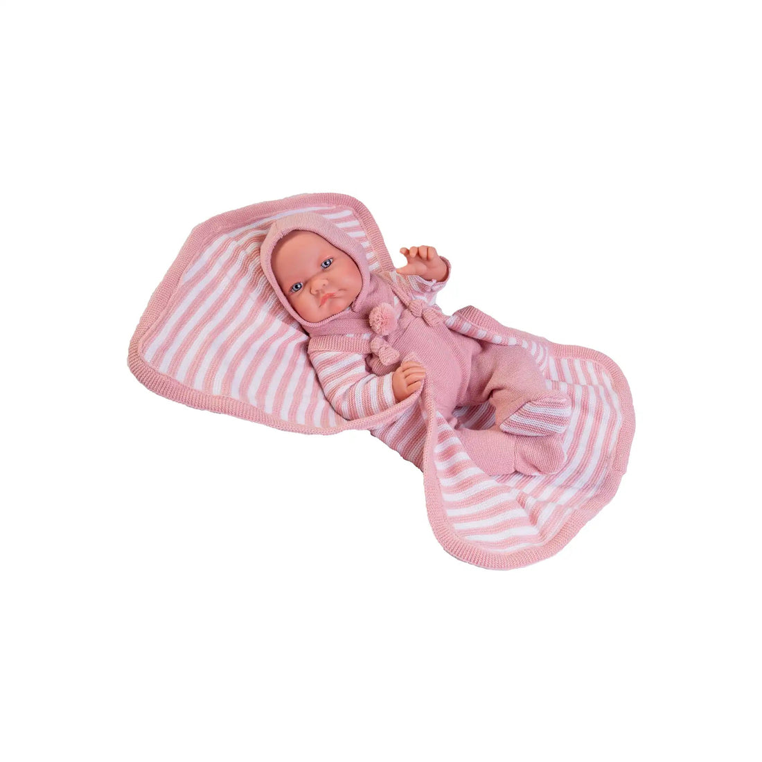 Recién Nacida Nica conjuntito de punto y toquilla (33233) - Muñecas Antonio Juan