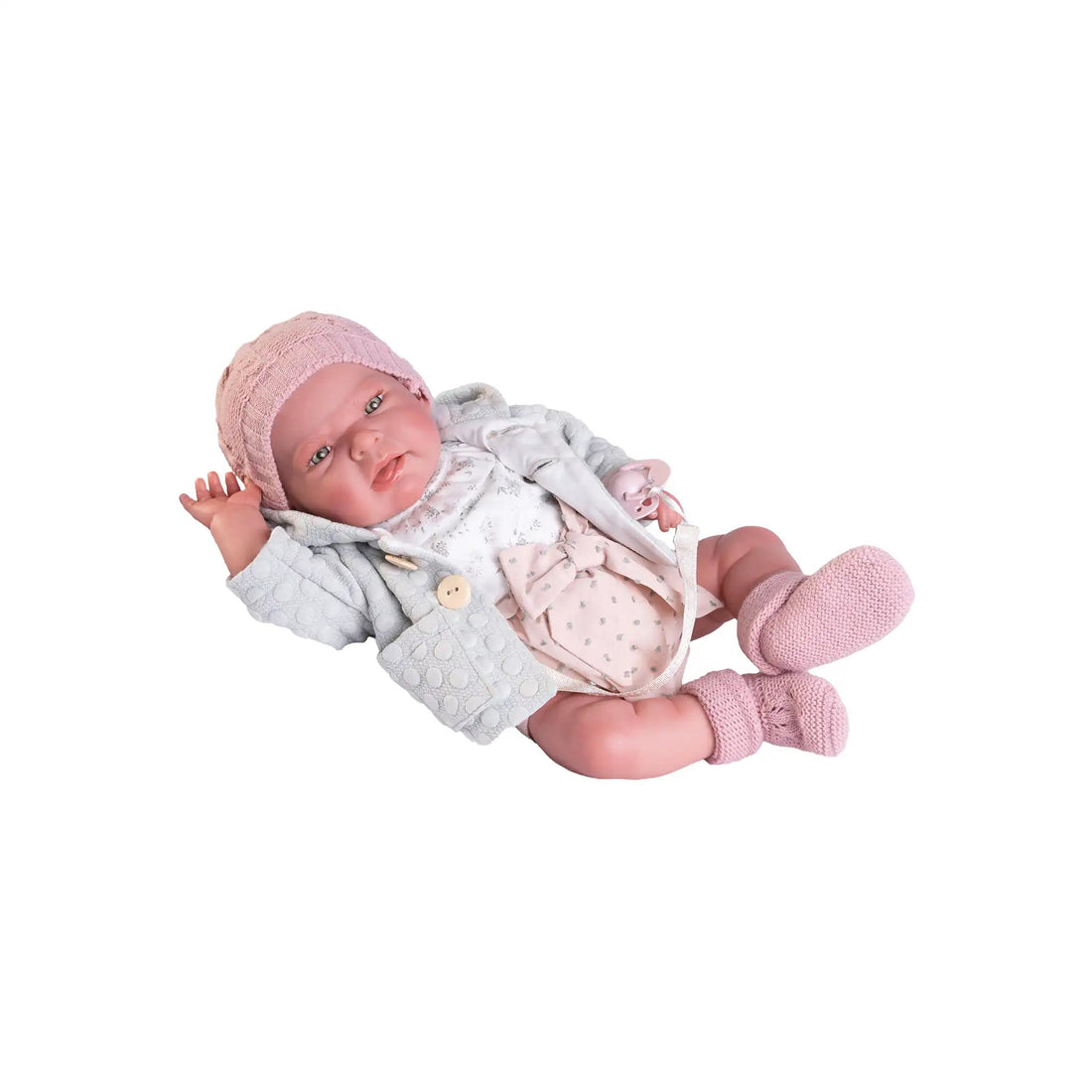 Sweet Reborn Lea con chaqueta verde (80112) - Muñecas Antonio Juan