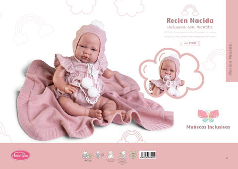 Abrazando la Diversidad: Encuentra la Muñeca Inclusiva en la Página 55 del Catálogo Antonio Juan 2024 - AntonioJuanDolls.com, reborns que emocionan