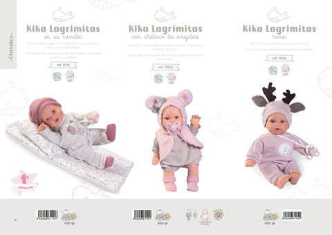 Conoce las Varias Caras de Kika Lagrimitas de la Colección 'Primera Infancia' de Antonio Juan - AntonioJuanDolls.com, reborns que emocionan