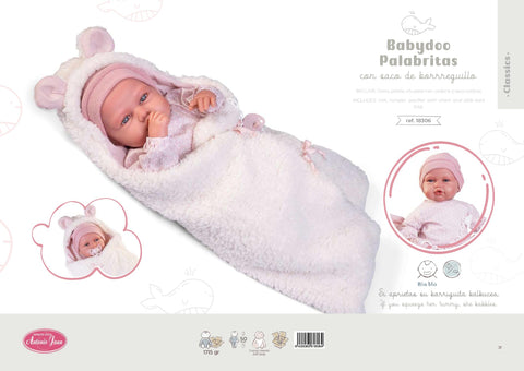 Dulzura en Rosa: Babydoo Palabritas de Muñecas Antonio Juan - AntonioJuanDolls.com, reborns que emocionan