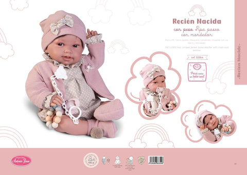 La dulzura del primer paseo: Muñeca con peso para un realismo genuino – Página 57 del Catálogo Antonio Juan 2024 - AntonioJuanDolls.com, reborns que emocionan