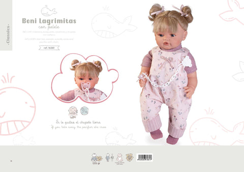 La Dulzura Hecha Muñeca: Conoce a Beni Lágrimitas con Pelele - AntonioJuanDolls.com, reborns que emocionan
