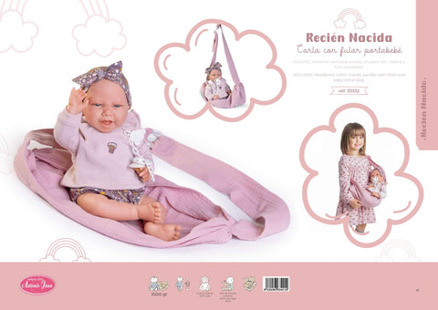 La Pequeña Carla Llega para Conquistar Corazones en la Página 47 del Catálogo Antonio Juan 2024 - AntonioJuanDolls.com, reborns que emocionan