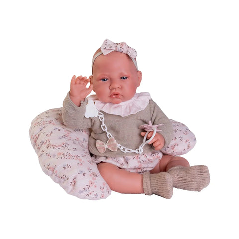 Muñeca Recién Nacida Lúa de Antonio Juan, 42 cm de cuerpo blandito y tacto especial, como apoyo emocional para niños