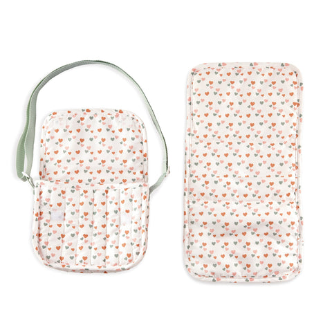 Bolso cambiador Amanda La Nina con corazones (foto 2)