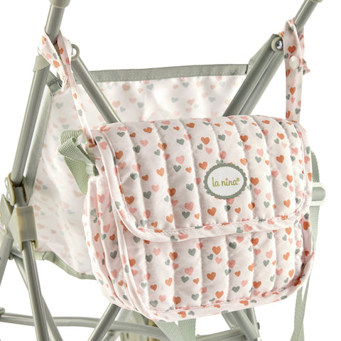 Bolso cambiador Amanda La Nina con corazones (foto 4)