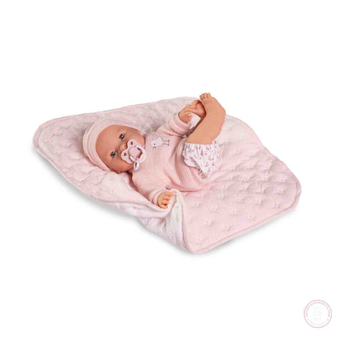 Bimba Lloro Mantita Acolchada 37cm - Cuerpo Blandito con Sonido (14365)