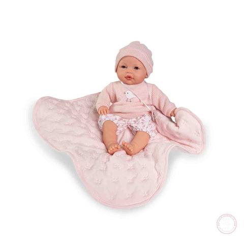 Bimba Lloro Mantita Acolchada 37cm - Cuerpo Blandito con Sonido (14365)