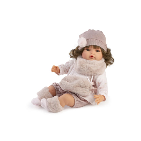 Muñeca Beni invierno con gorro y calientamanos (vista 5)