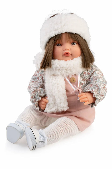 Beni Lloro Pichi 42cm Mecanismo Llanto Deportivas Bufanda Moda (16385)