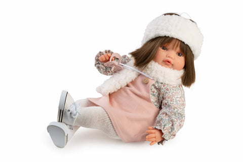 Beni Lloro Pichi 42cm Mecanismo Llanto Deportivas Bufanda Moda (16385)