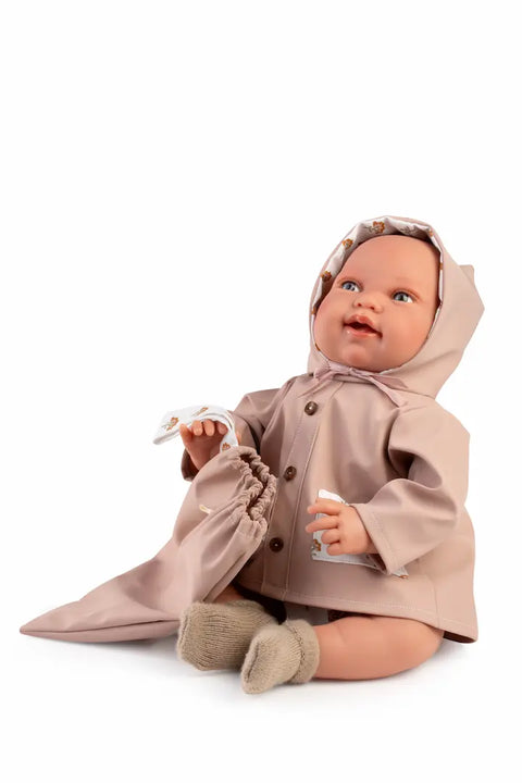Recién Nacida Pipa Chubasquero 42cm - Cuerpo Blandito Extremidades Rotatorias (33020)