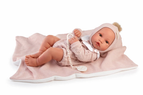 Muñecas Antonio Juan Recién Nacida Erika toquilla rosa 50440