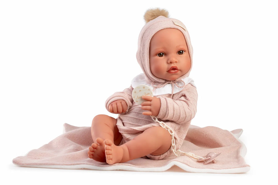 Muñecas Antonio Juan Recién Nacida Erika toquilla rosa 50440 (vista 3)
