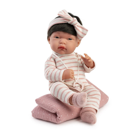 Recién Nacida Baby Toneta con mantita y lazo (60146) - Muñecas Antonio Juan (vista 3)