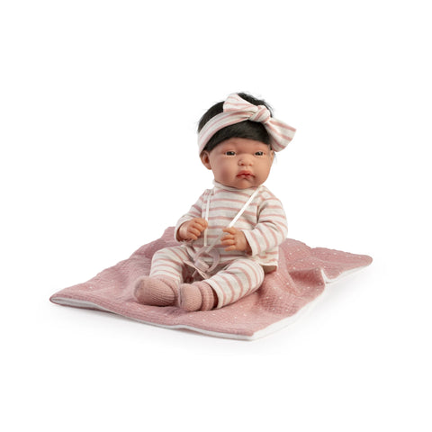 Recién Nacida Baby Toneta con mantita y lazo (60146) - Muñecas Antonio Juan (vista 4)