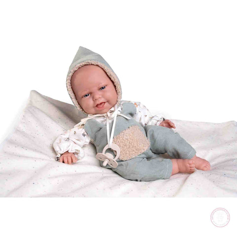 Mi Pequeño Reborn Clara Mantita 34cm - Cuerpo Relleno Bolitas (70404)