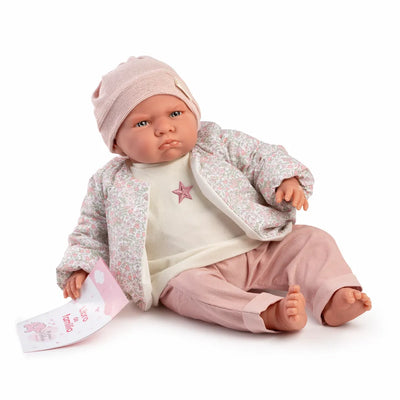 Mi Primer Reborn Berta con conjunto bomber 52 cm