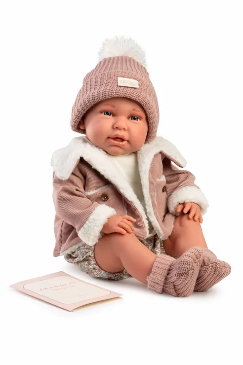 Mi Primer Reborn Daniela Chaqueta Borreguito 52cm - Cuerpo Blandito Tacto Especial (81399)