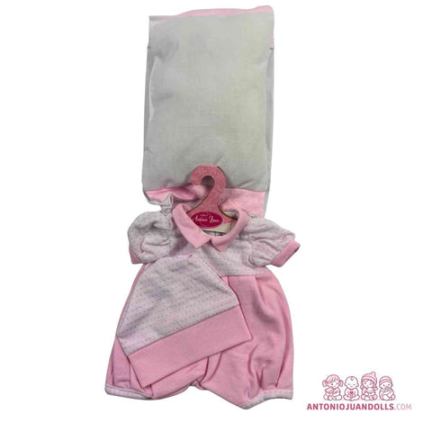 Conjunto Body Estrellitas Braguita Rayas Arrullo 36cm - Ropa Muñeca Antonio Juan (91036-25007)