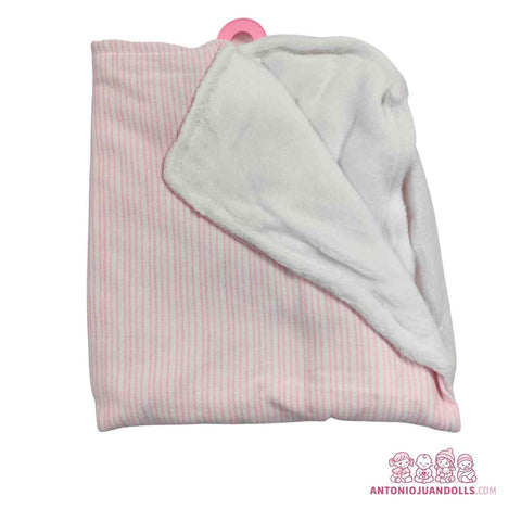 Manta Rosa Texturizada Muñecas - Doble Cara Suave (91060-6)