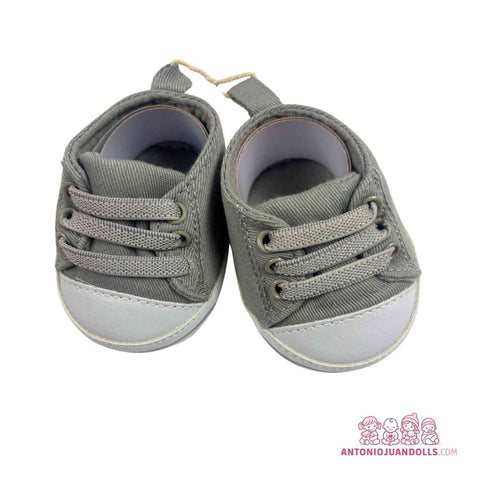 Zapatillas Deportivas Grises Cordones Muñecas - Estilo Clásico (92004-10)