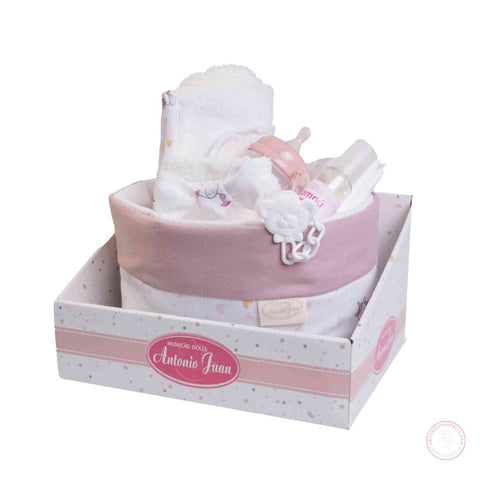 Canastilla Organizadora de Tela Unicornios - Almacenaje Accesorios Muñecas (92323)