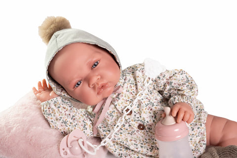 Bebé realista con vinilo suave y tacto especial

