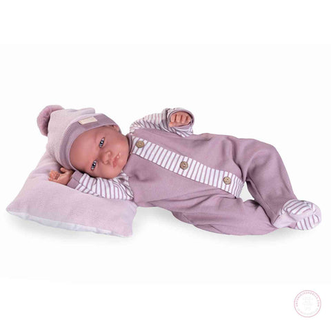 Berta con cojín y pañal para jugar a dormir

