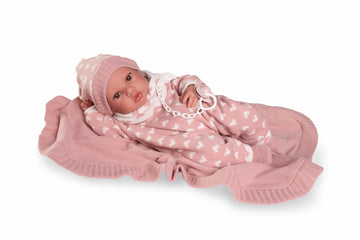 Recién Nacida Erika con Toquilla - Vinilo Sexuado 42cm (50418)