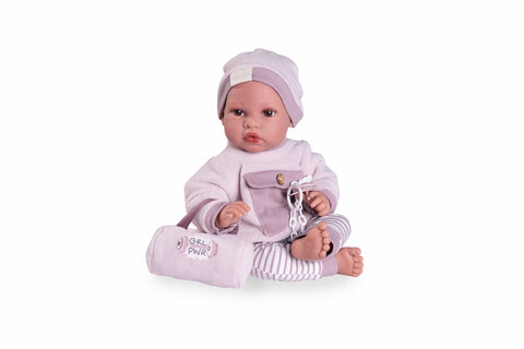 Recién Nacida Erika Deportista - Relleno Especial Bolitas 42cm (33391)