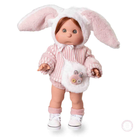 Iris maquillable con capota de conejita

