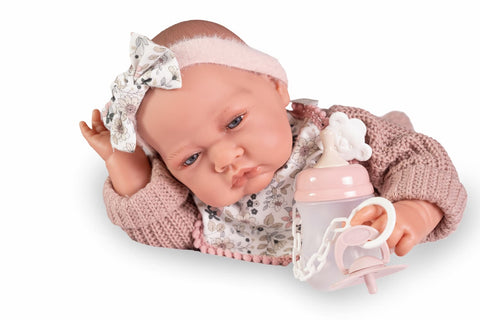 Bebé Lúa de 42 cm con relleno especial y diadema

