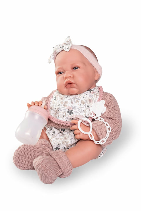 Lúa con culotte de flores y chupete

