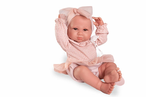 Luca con vinilo sexuado y accesorios rosa

