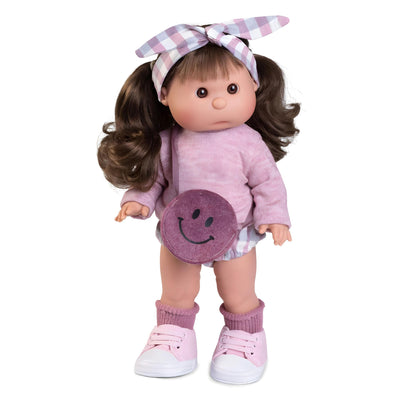 Iris bolsito con diadema de unicornio 38 cm