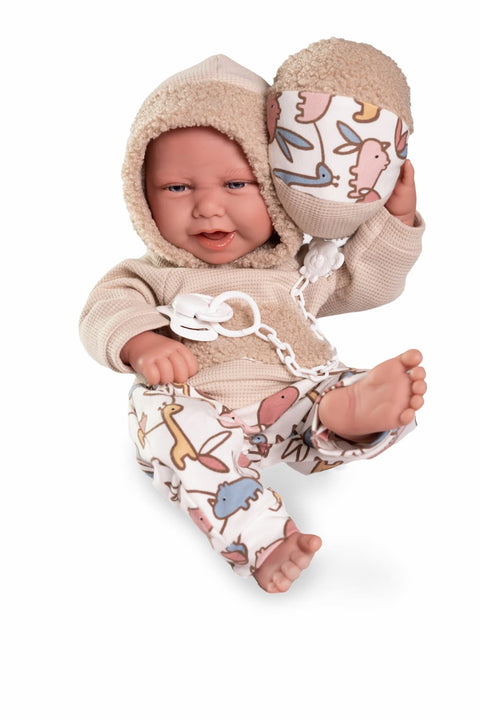 Muñeco Carlo vinilo sexuado con pelota

