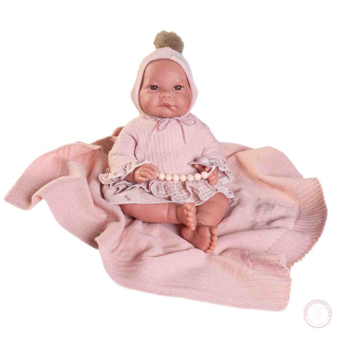 Reborn Nica 80328 con toquilla y capota

