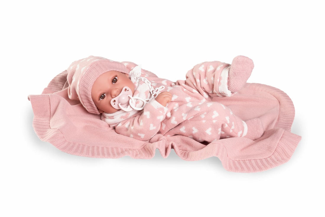 Recién Nacida Erika con Toquilla - Vinilo Sexuado 42cm (50418)
