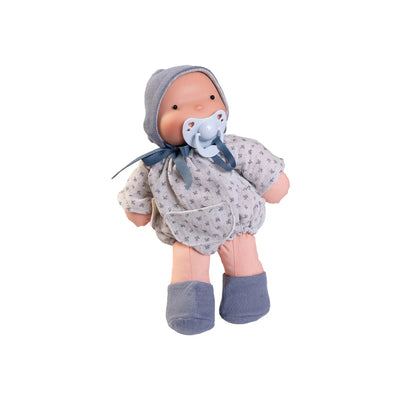 Ariel azul con capota parejita Organic Doll 26 cm