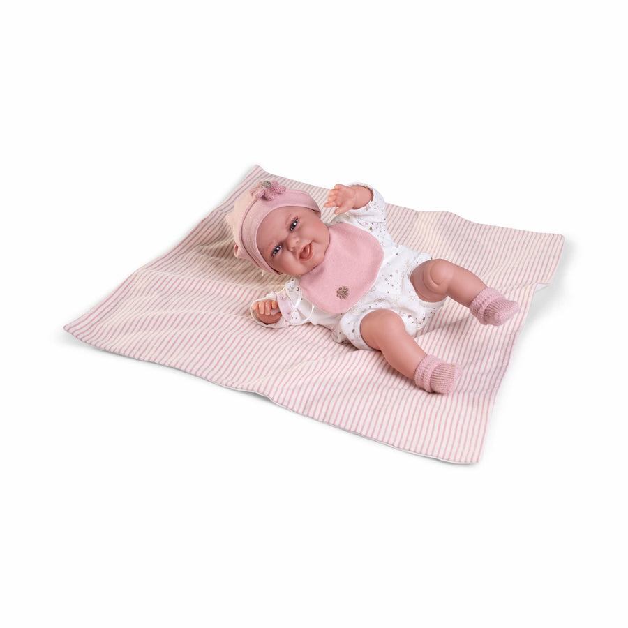 Baby Clara posturitas con mantita (70362) - Muñecas Antonio Juan