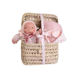Canastilla con Ariel Organic Doll para los papis y el bebé 26 cm (86326)
