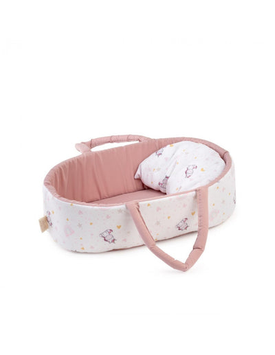 Capazo de unicornio para muñecas de 33 cm