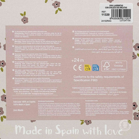 Kika Lloro con Chaleco (11320) - AntonioJuanDolls.com, reborns que emocionan