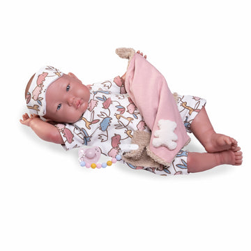 Mi Primer Reborn Alejandra pijama con antifaz (81388) - Muñecas Antonio Juan