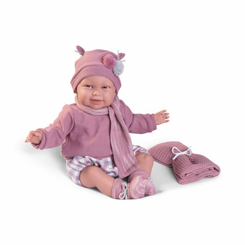 Muñeca bebé Martina con mantita suave cuerpo vinilo Antonio Juan
